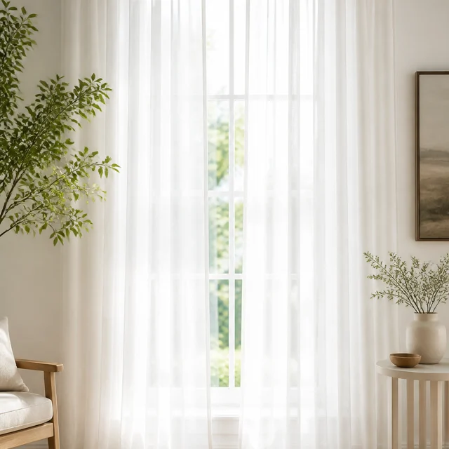 Linen Sheer - Ivory